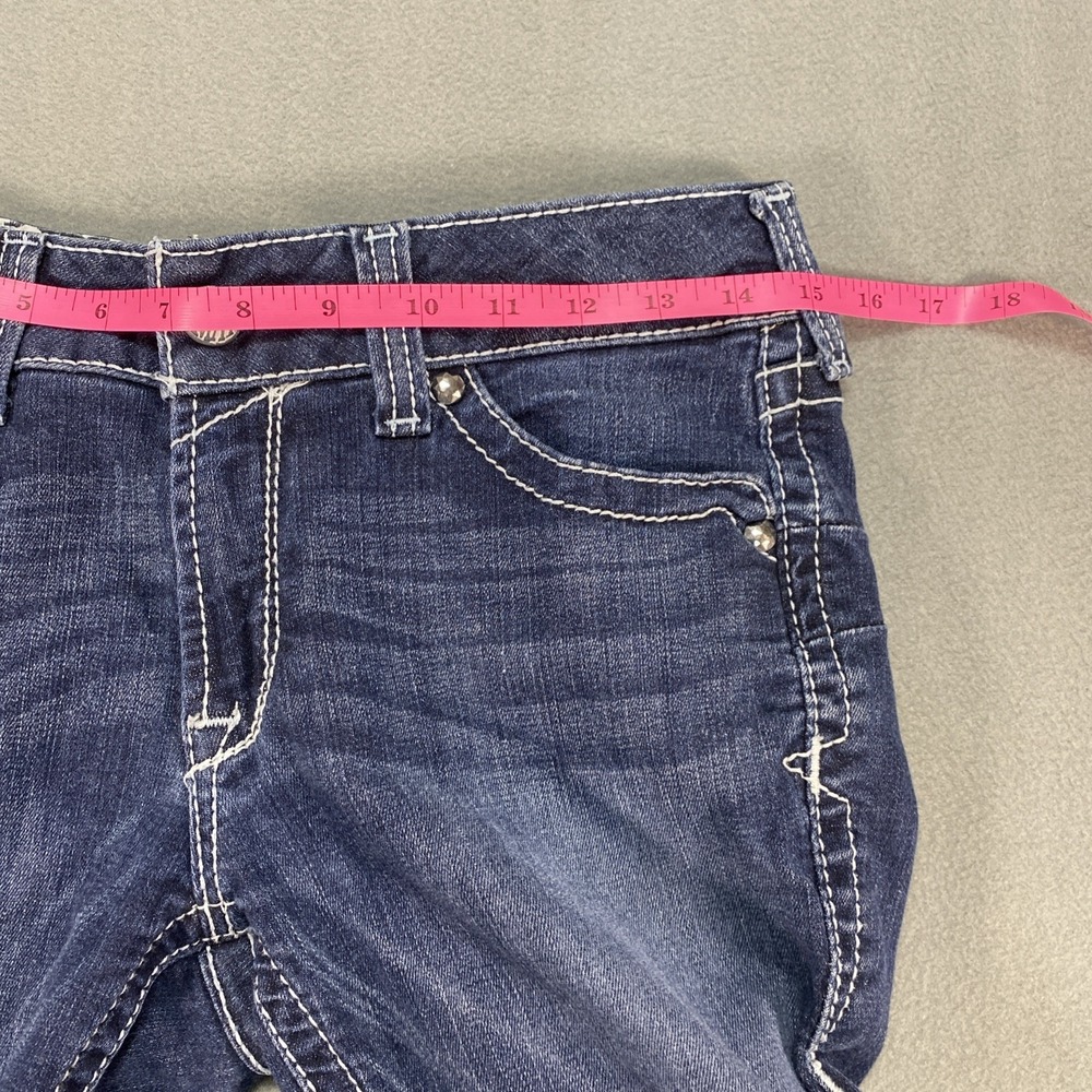 Ariat Womens Jeans Embroidered Pockets 30R (US 10-12) Medium Dark Wash Western - Picture 4 of 9